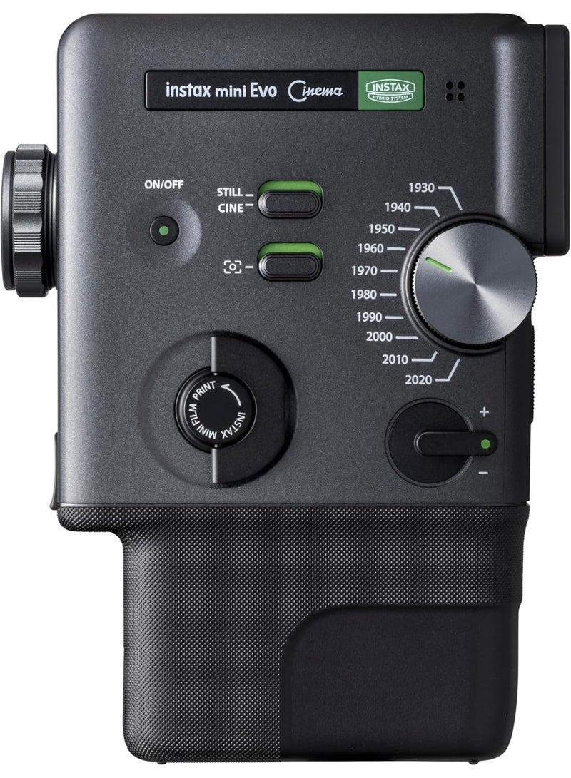 instax mini Evo Cinema Hybrid Instant Camera, Black - Image 1